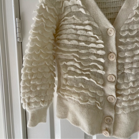 Zimmermann Scalloped Alpaca Blend Cardigan - Picture 3 of 12